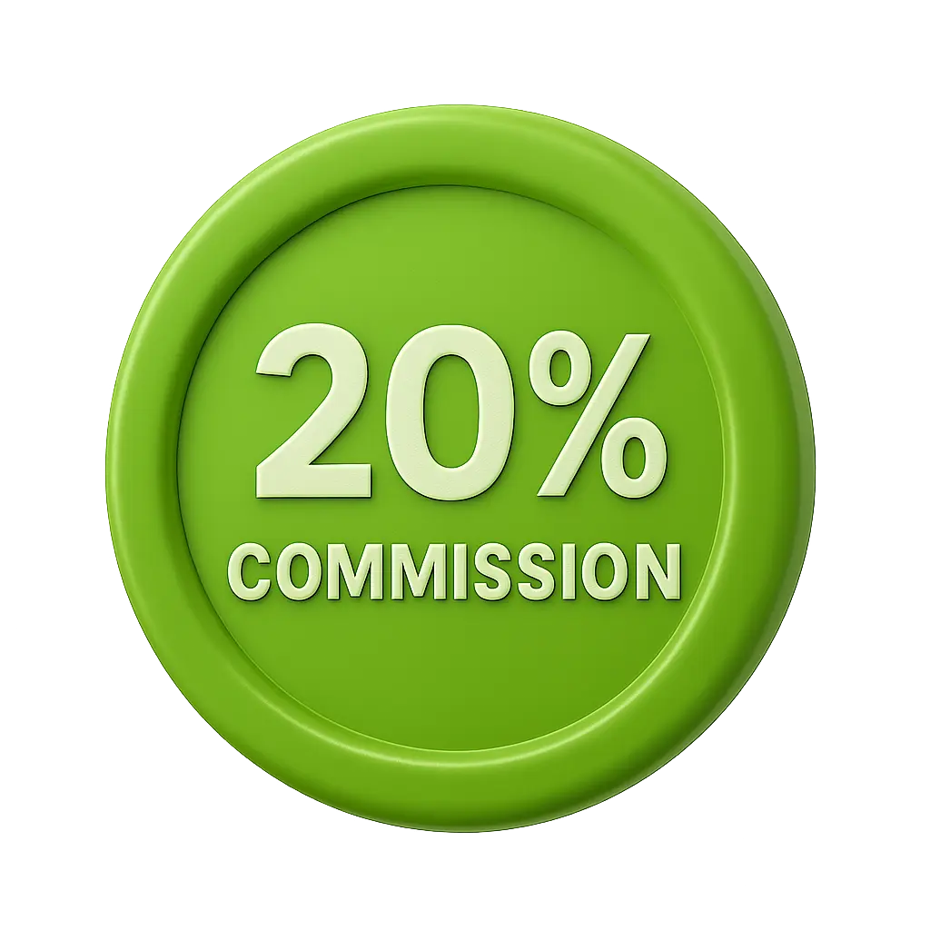20% Commission